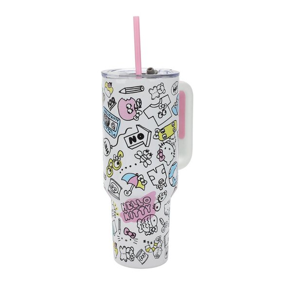Hello Kitty 40 Oz Stainless Steel Tumbler With Attachable Bag - Picture 8 of 16